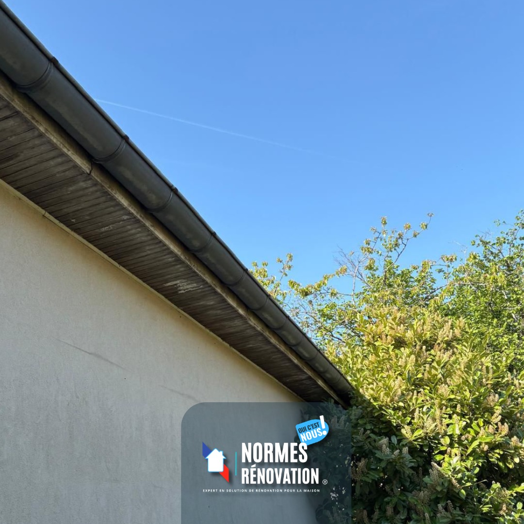 Avant / Après · Dessous de toit & gouttières rénovés - photo 4