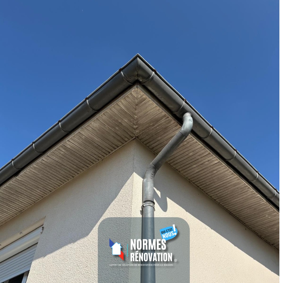 Avant / Après · Dessous de toit & gouttières rénovés - photo 2